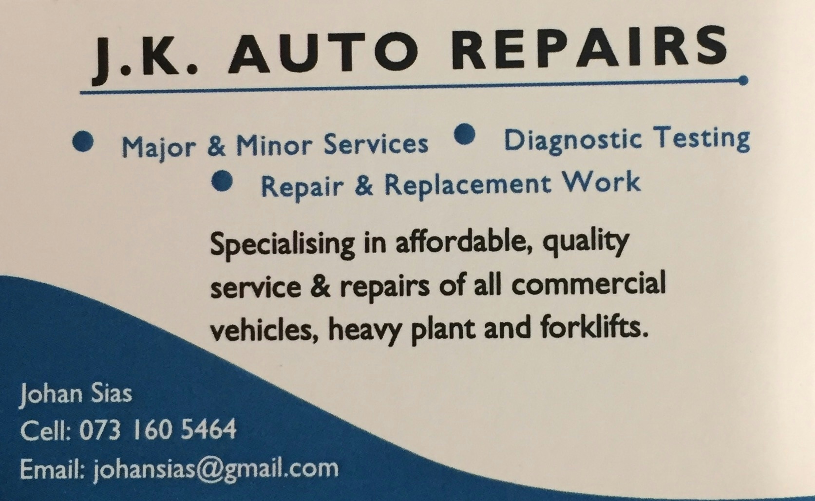 J. K. Auto Repairs