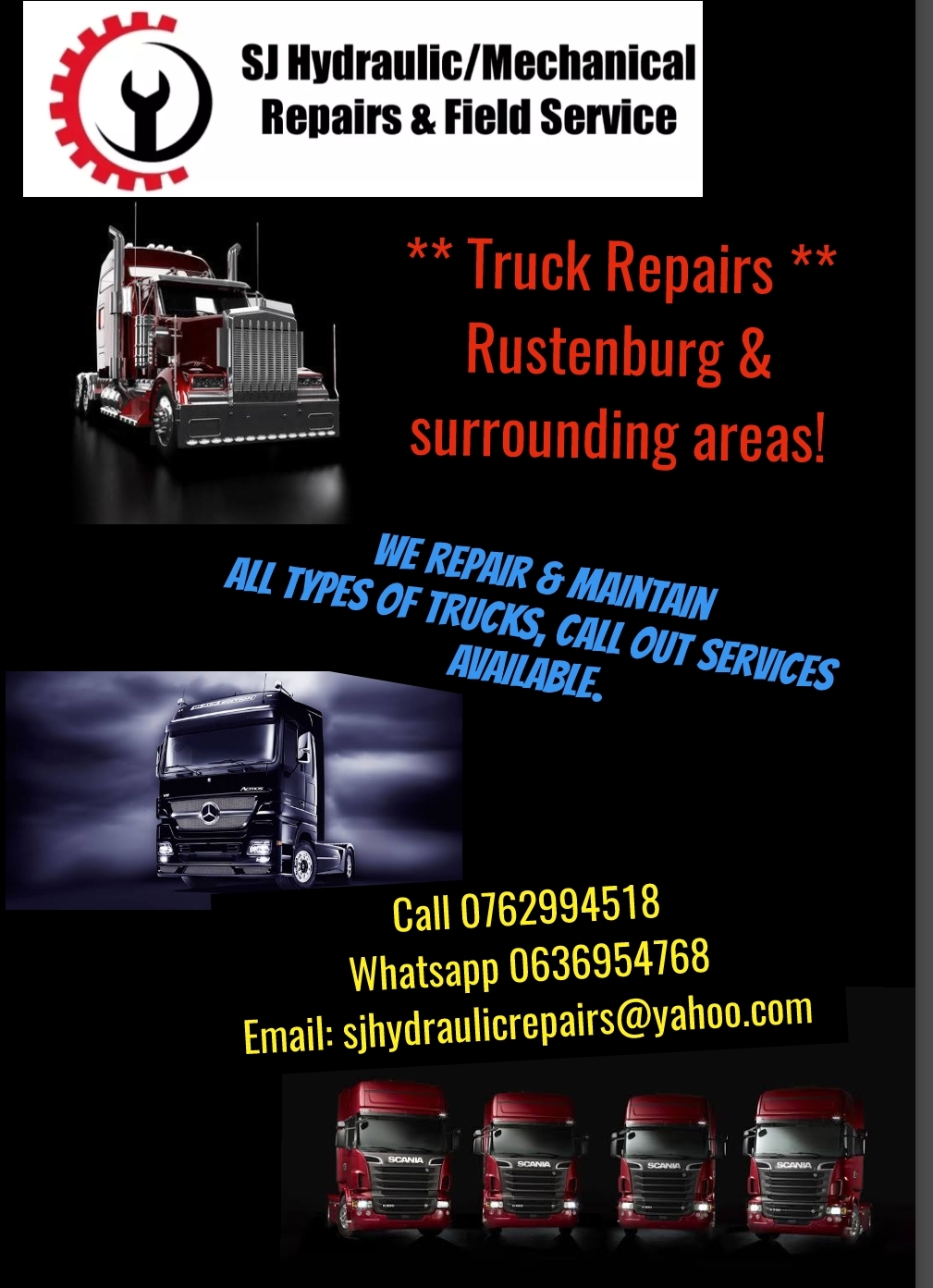 SJ HYDRAULIC/MECHANICAL REPAIRS AND FIELD SERVICE PTY LTD picture