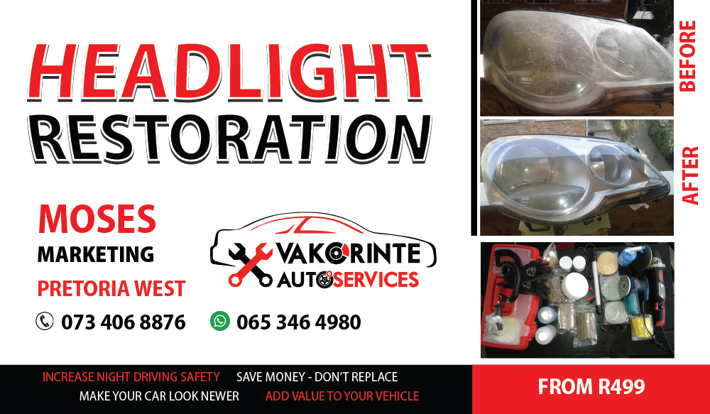 Vakorinte Auto Services - Headlight Restoration picture