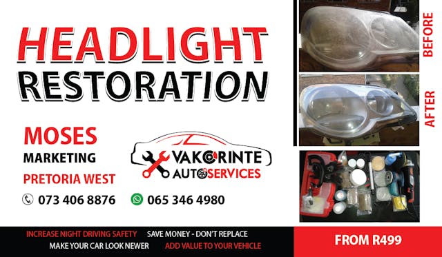 Vakorinte Auto Services - Headlight Restoration photo 311